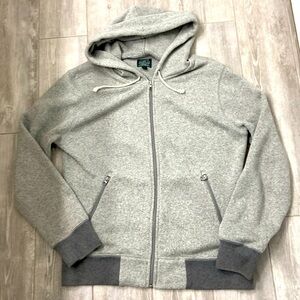 J CREW heathered slub fleece warm sweatshirt